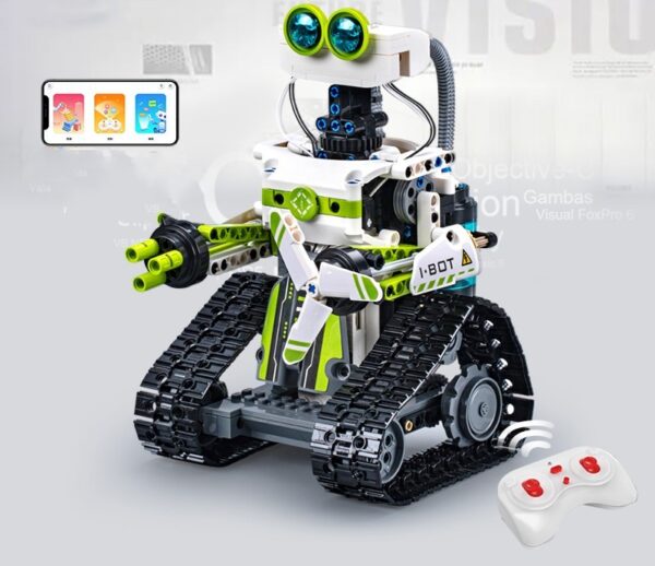 Children's Programming Robot Building Blocks Mechanical Dog Assembled Remote Control Toys - Image 5