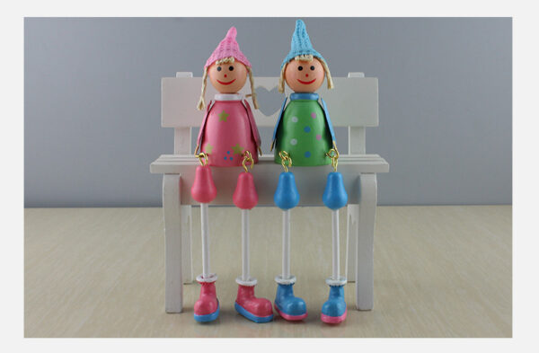 Painted Hanging Foot Doll Crafts Household Puppet Dolls - Image 5