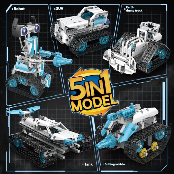 Programming Robot Electric Building Blocks Remote Control Car Toys - Image 3
