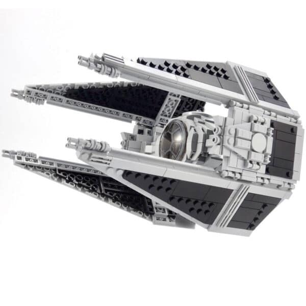 Titanium Fighter Double Ion Engine Fighter Building Blocks Toy - Image 2