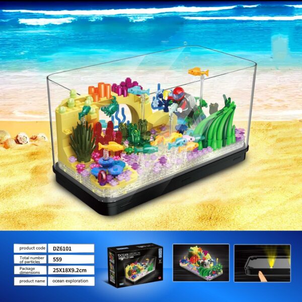 Light Fish Tank Building Blocks Decorative Ornaments - Image 2