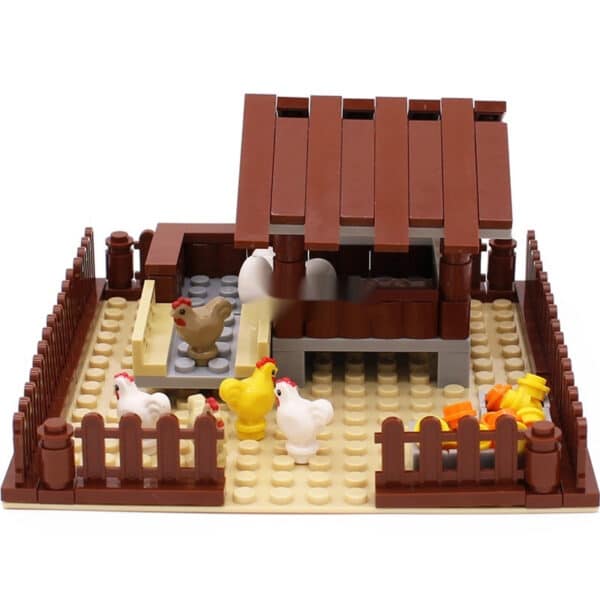 MOC Small Particle Building Blocks Animal Farm Scene Dispersion Accessories Suit - Image 4