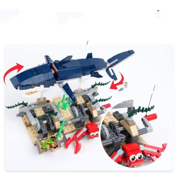 Building Blocks Changeable Series Submarine Creature Toys - Image 2
