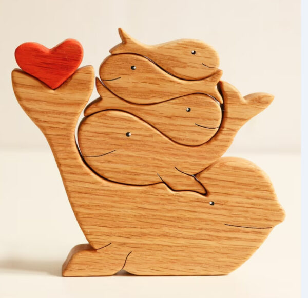 Personalized Animal Small Wooden Board Puzzle Anniversary Handmade Gift For Family - Image 10