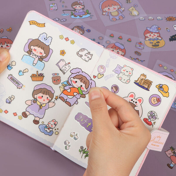 100 Non-duplicate PET Journal Stickers - Image 3