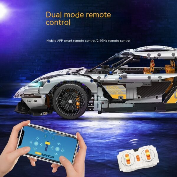 Sports Car Model Children's Assembled Splicing Small Particle Building Blocks Plastic - Image 2