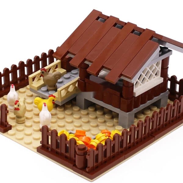 MOC Small Particle Building Blocks Animal Farm Scene Dispersion Accessories Suit - Image 2