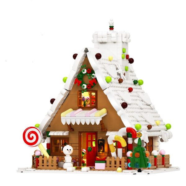 Christmas Gingerbread House Building Block Model - Image 5