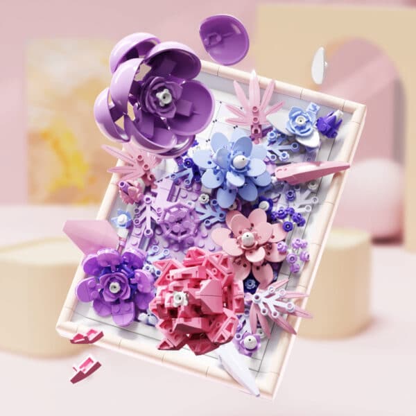 Creative Photo Frame Bouquet Small Particle Building Blocks Toy - Image 4