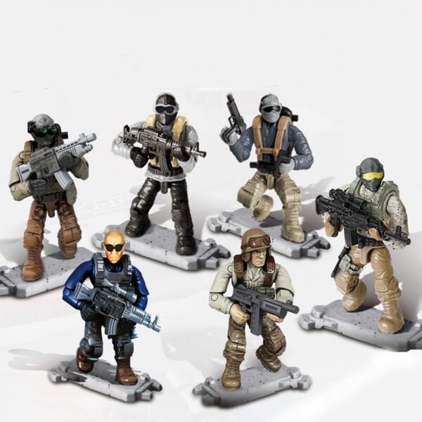 Assembling Joint Movable Soldier Puzzle Military Model Building Blocks Small Doll Foreign Trade Toys - Image 3