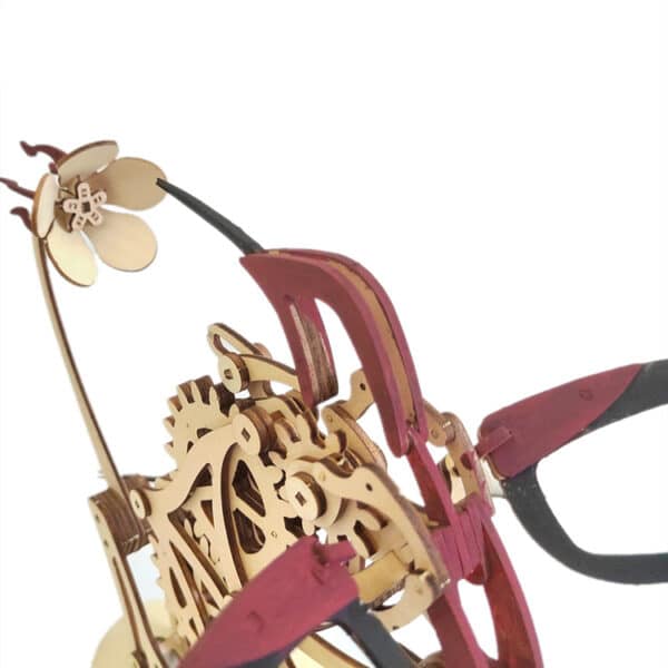 Independent Station Wooden Mechanical Hummingbird Model DIY - Image 3