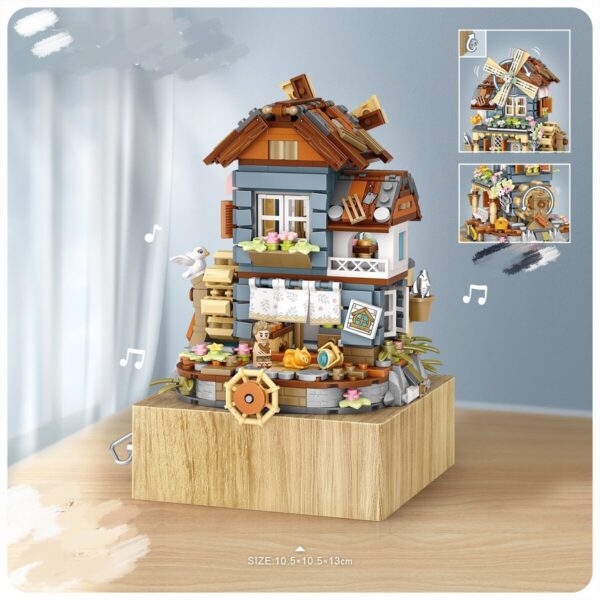 Windmill House Music Box Creative Gift - Image 2