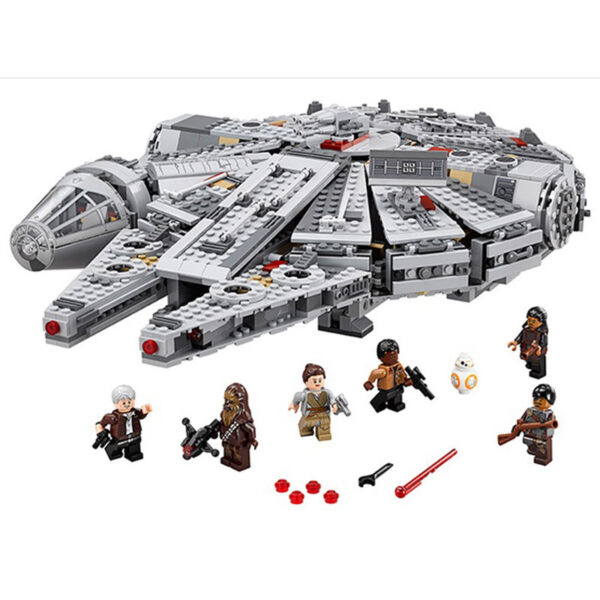 Children's Assembled Building Blocks Early Education Toy Star Wars Millennium Falcon - Image 4