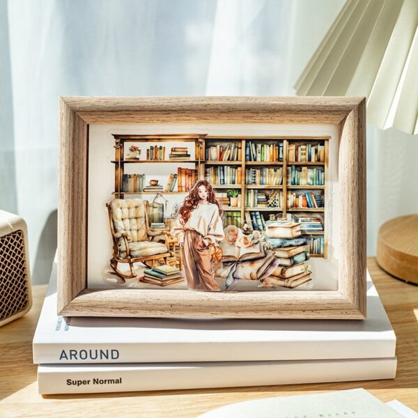 Beautiful Day Book Landscaping PET Stickers Reading Small Corner Series 6 Types Choose 20 Pieces - Image 2
