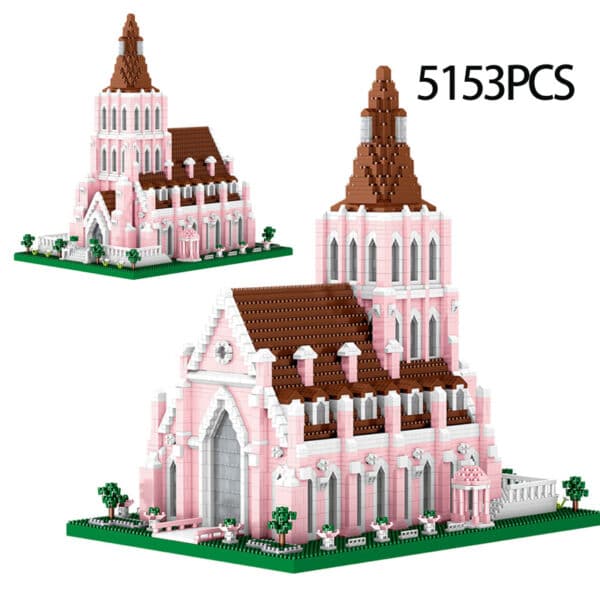 Building Blocks High Difficulty Huge Type Over 18 Years Old Building Patchwork Wedding Manor - Image 6