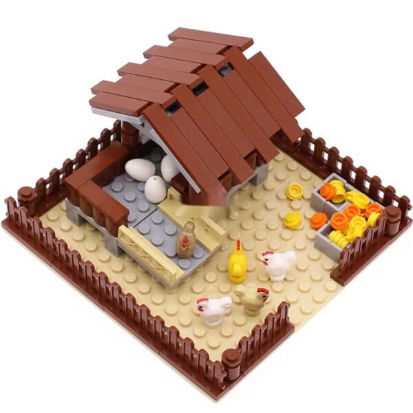 MOC Small Particle Building Blocks Animal Farm Scene Dispersion Accessories Suit - Image 6