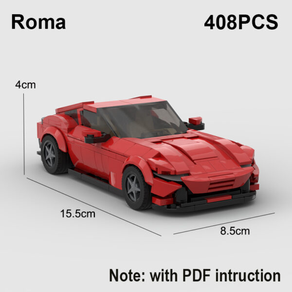 Moc Building Blocks Are Suitable For 8-grid Car Assembly - Image 2