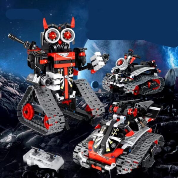 Building Blocks Electric Robot Programming Set Remote Control Intelligent Assembled Tank Boy Toys - Image 5