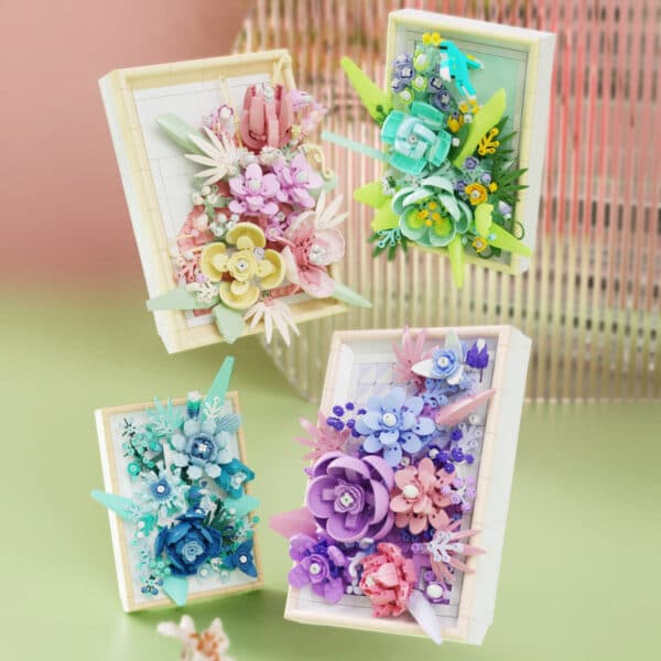 Creative Photo Frame Bouquet Small Particle Building Blocks Toy