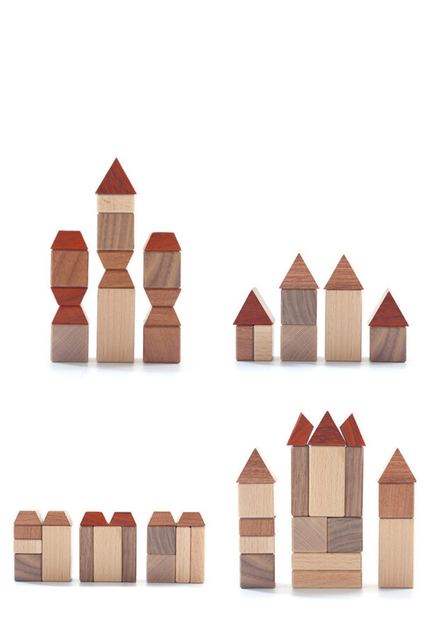 Wooden Creative Forest Track Children Puzzle To Build Urban Rail Transit Wooden Toys - Image 3