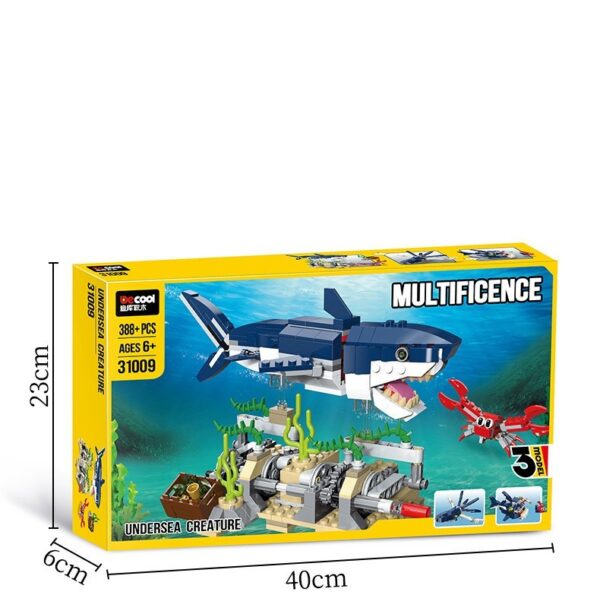 Building Blocks Changeable Series Submarine Creature Toys - Image 6