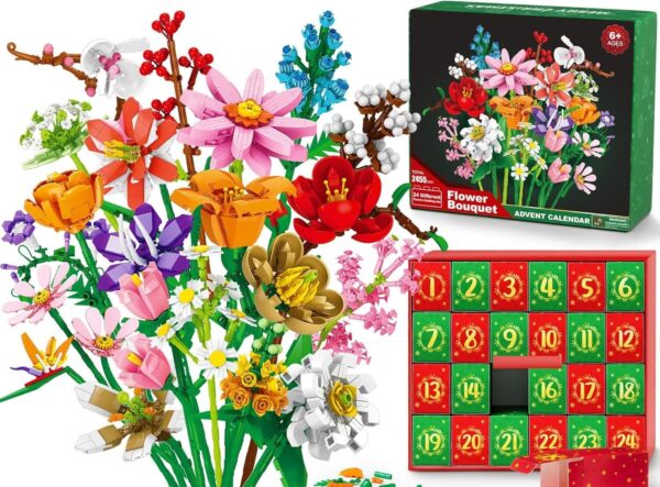 Small Particle Bouquet Building Blocks Christmas Blind Box - Image 5