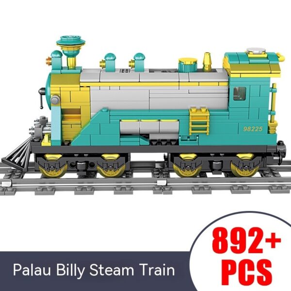 Electric Rail Train Model Children Education Small Particles Assembled Building Block Toys - Image 6