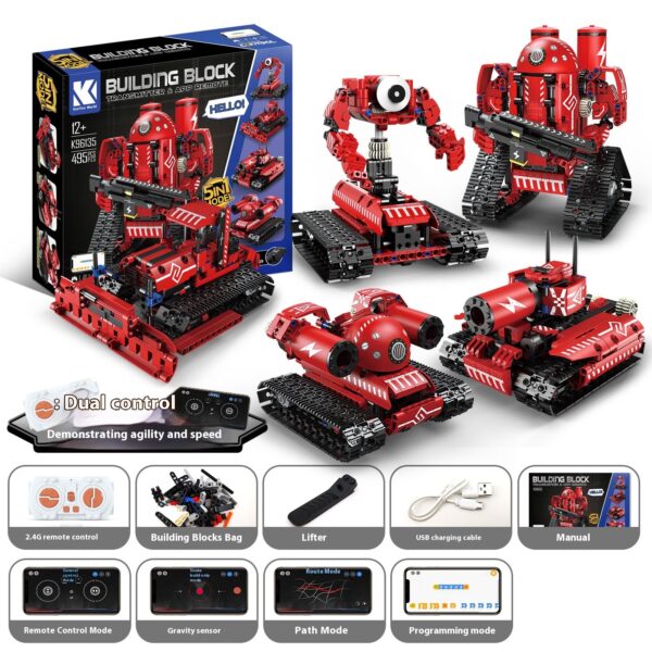 Programming Robot Electric Building Blocks Remote Control Car Toys - Image 8