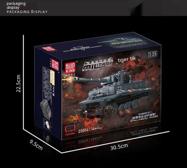 Tiger Tank Model Electric Remote Control Children's Puzzle DIY Assembled Building Block Toys - Image 7