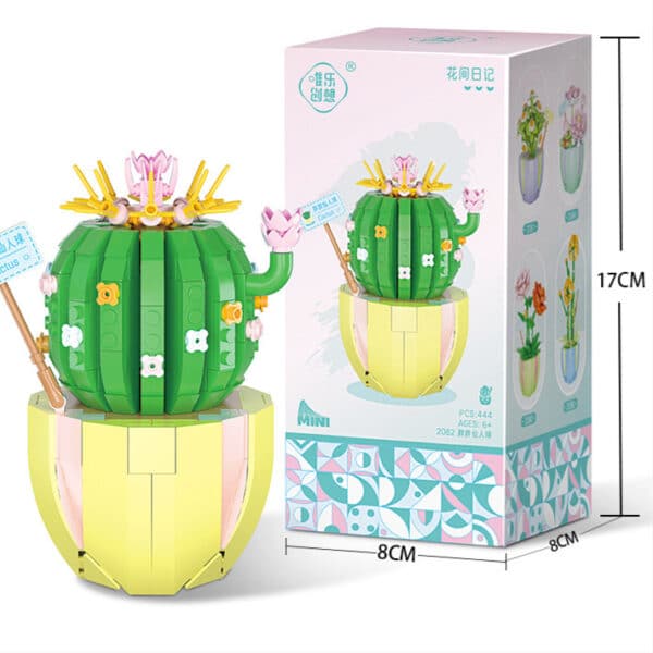 Building Block Puzzle Toy Eternal Flower Potted Mini Succulent Potted Plant - Image 8