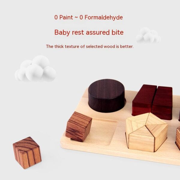Geometric Cognitive Board Teaching Aids Wooden Puzzle