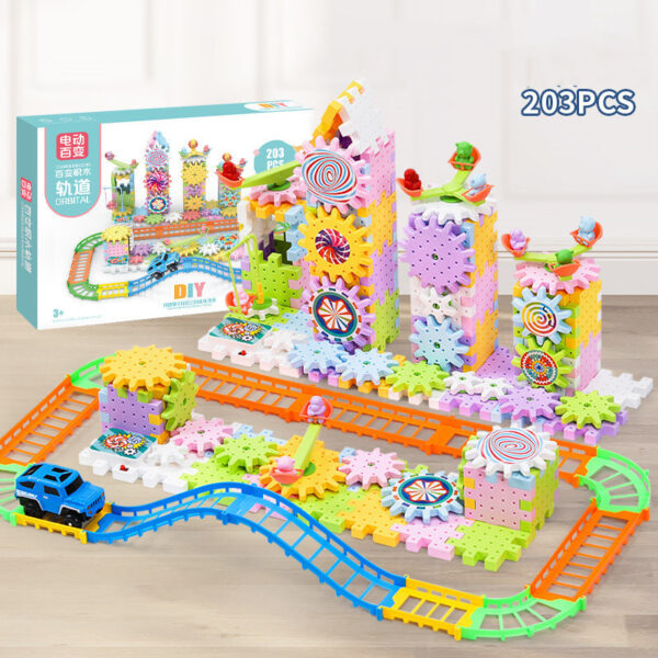 Variety Of Electric Building Blocks Inserting Puzzle Large Particles Puzzle Set 3-6 Years Old - Image 4