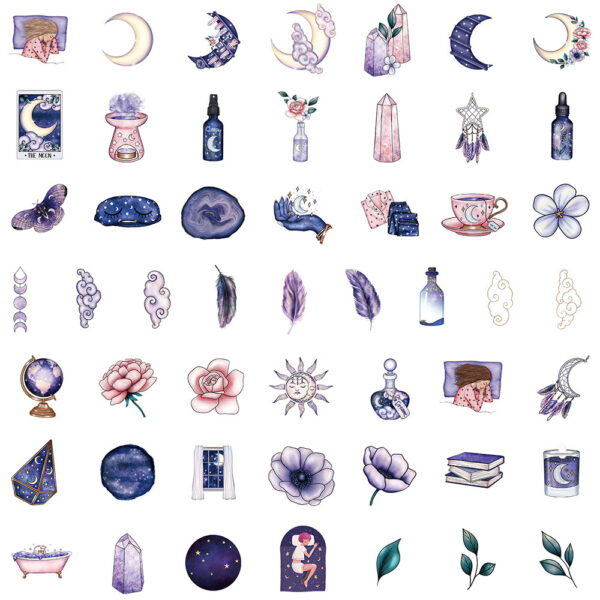 50 Pieces Of Luggage Magic Graffiti Stickers - Image 4