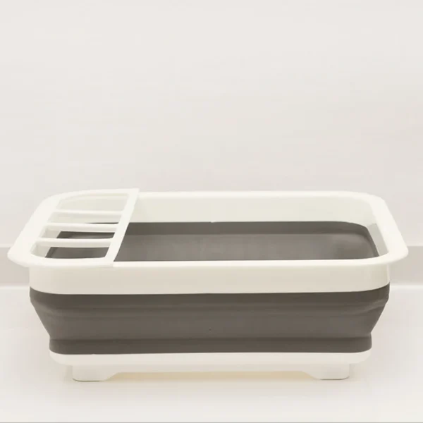 Camping car foldable tableware rack portable dish rack TPR bowl sink design suitable for easy storage in motorhomes and caravans - Image 2