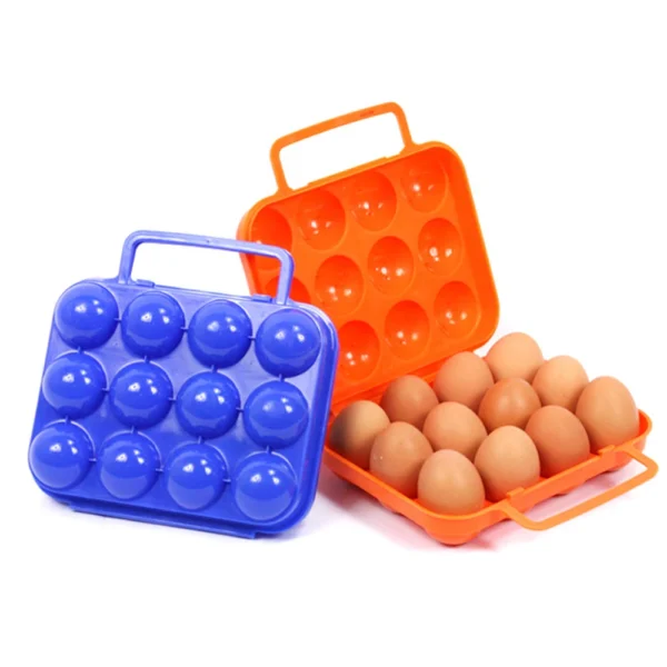 Outdoor Camping Tableware Portable Camping Picnic BBQ Egg Box Container Egg Storage Boxes Travel Kitchen Utensils Camping Gear - Image 2