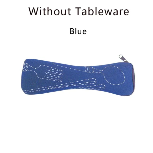 Portable Tableware Bag Cutlery Storage Bag Travel Packaging Storage Box Picnic Fork Spoon Knife Pouch Bag (Without Tableware) - Image 6