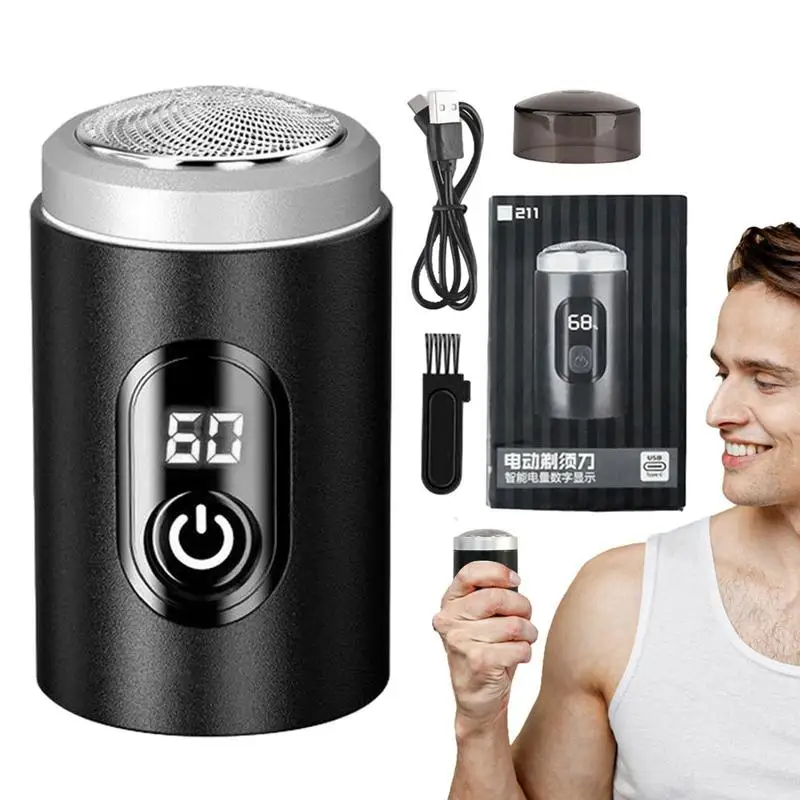 Portable Electric Shaver Space-saving Water Resistant Mini Razor Male Skin Care Supplies Travel Essentials For Air Traveling
