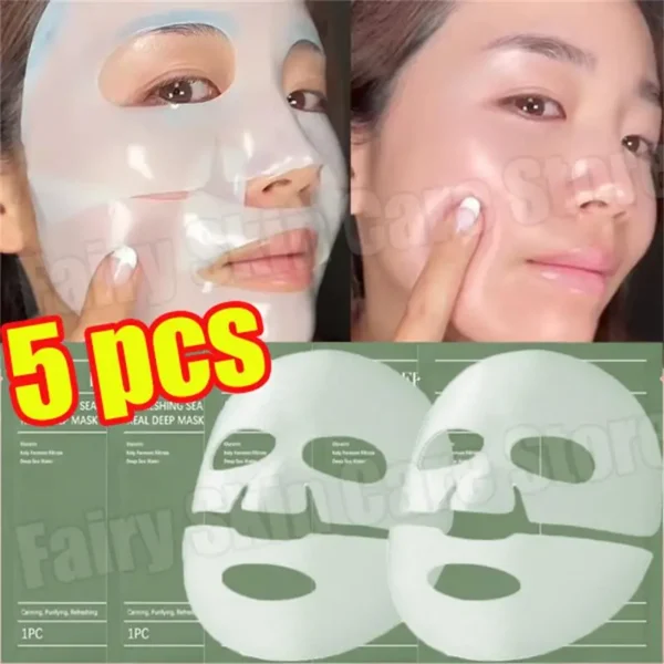 Bio Collagen Brightening Mask Deep Hydrating Shrink Pores Overnight Mask Gentle Moisturizing Refreshing Women Facial Skin Care - Image 4