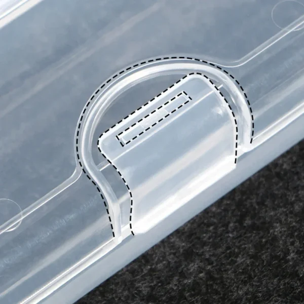 Cosmetic Brush Storage Box Portable Travel Multiple Size Cutlery Storage Transparent Design Multifunctional Tableware Container - Image 4