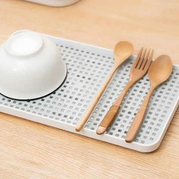 Drainer With Drip Tray Dish Drain Board Mat For Fruit Cup Mug Utensil Bathroom Accessories Big Water Drip Tray Holder - Image 6