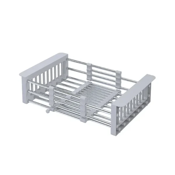 26~46cm Retractable Sink Drain Rack, Fruit Chopsticks, Vegetable Washing Basket, Household Tableware Storage, Dishwashing Water - Image 4