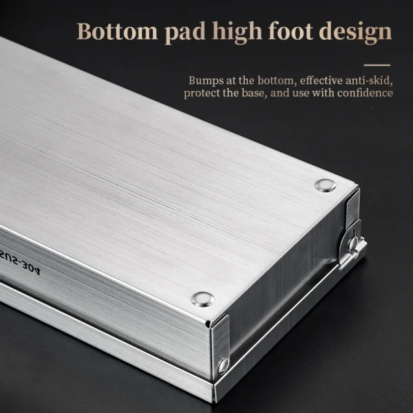 Stainless Steel Cutlery Storage Box Chopstick Fork Spoon Knife Travel Tableware Storage Case Home Camping Cutlery Box With Lid - Image 3