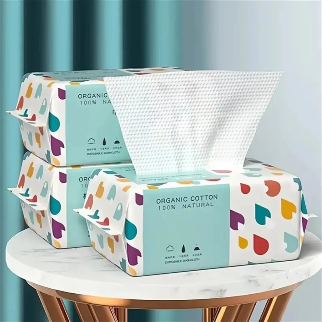 100PCS Disposable Thick 100% Cotton Face Towel Make Up Soft Removing Wipes Dry Cleanser Towelettes For Skin Care