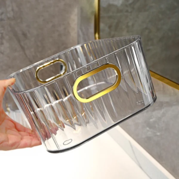 1PCS Desk Storage Box Cover Scrub Facial Mask Box Storage Rack Sorting Basket Lipstick Desk Skin Care Cosmetics Box - Image 4