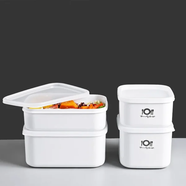Plastic Lunch Bento Box Food Storage Container with Lid Refrigerator Fruit Fresh-keeping Seal Bowl Picnic Camping Tableware Case - Image 4