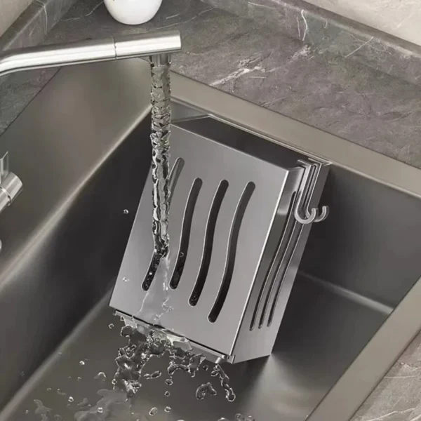 1Pc Cutlery Holder Kitchen Tableware Drainer Spoon Fork Chopsticks Storage Basket Rack Multifunctional Kitchen Tableware Organiz - Image 5