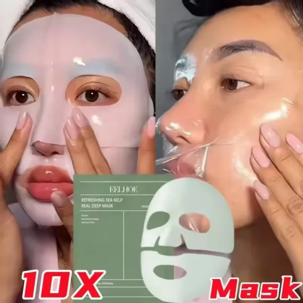 Bio Collagen Brightening Mask Deep Hydrating Shrink Pores Overnight Mask Gentle Moisturizing Refreshing Women Facial Skin Care