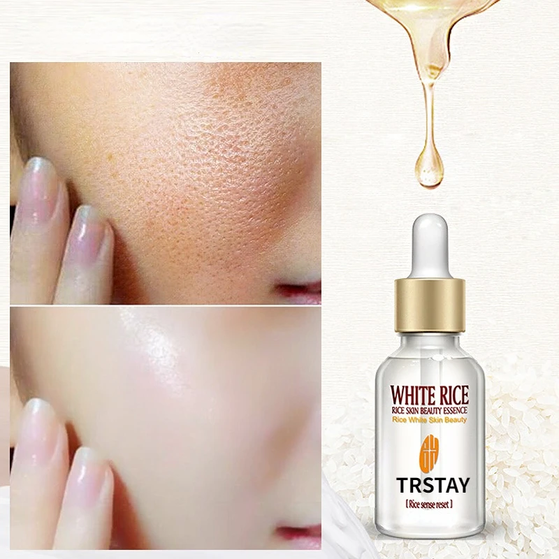 New White Rice Whitening Serum Face Moisturizing Cream Anti Wrinkle Anti Aging Face Fine Lines Acne Treatment Skin Care
