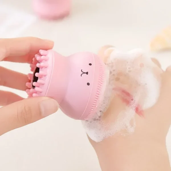 Silicone Face Cleansing Brush Facial Deep Pore Skin Care Scrub Cleanser Tool New Mini Beauty Soft Deep Cleaning Exfoliator Tool - Image 2