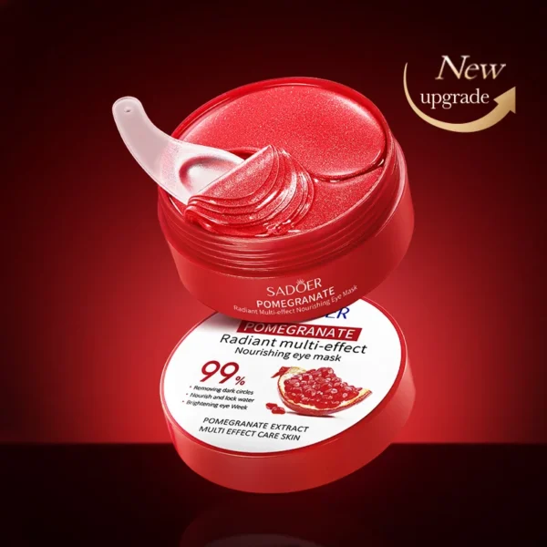60pcs SADOER Red Pomegranate Collagen Eye Mask Firming Anti Dark Circles Remove Eyes Bag Moisturizing Eye Patches Eyes Skin Care - Image 6